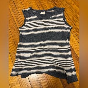 Madewell Linen Muscle Tank Top (Grey - XS)